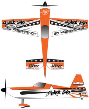 3DHobbyShop AJ Slick - Orange1 Graphic Package